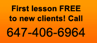 First lesson free to new clients - call 